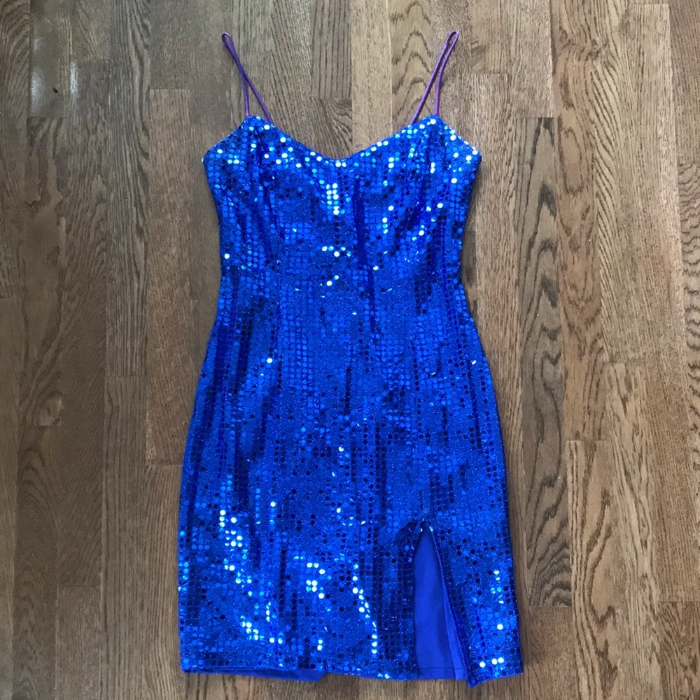 LA Glo Vintage Sequin Party Dress